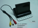 4.3寸折疊式車(chē)載顯示器 二路視頻DVD或倒車(chē)視頻 ，自動(dòng)切換，超薄高清